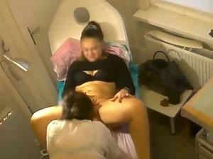 Hidden cam caught hot pussy getting a wax job Picture 8