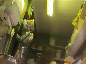Waitress with body of a sex bomb caught by voyeur Picture 4