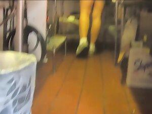 Waitress with body of a sex bomb caught by voyeur Picture 7