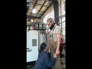 Mechanic fucks girlfriend at the workplace Picture 1