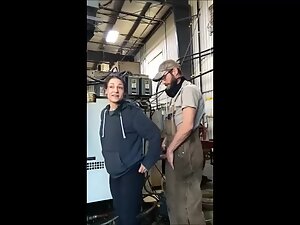 Mechanic fucks girlfriend at the workplace Picture 5