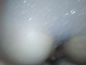 Skinny girl enjoys bubble bath and a big dick Picture 4