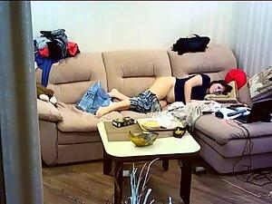 Housewife caught by hidden cam during long masturbation Picture 5