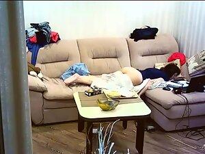 Housewife caught by hidden cam during long masturbation Picture 8