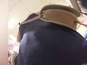 Unexpectedly sexy upskirt of a classy blonde Picture 3