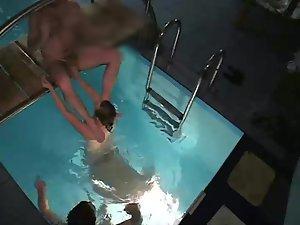 Peep on neighbors having a pool orgy Picture 6