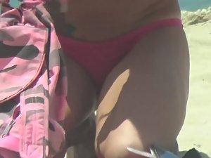 Punk girl is an unique sight on beach Picture 6