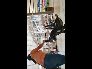 Unreal ass is barely covered by short dress Picture 2