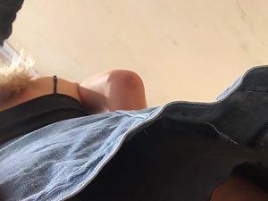 Yummy little ass in upskirt of hot tourist girl Picture 8