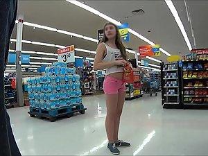 Cute teen girl in pink shorts Picture 8