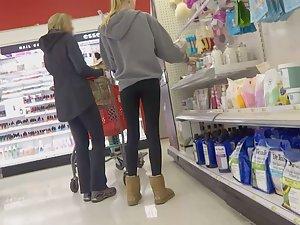 Petite teen girl shops with her mom Picture 2