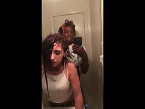 Black boy makes selfie while fucking a kinky white girl Picture 3