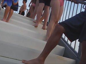 Perfect young ass on the water slide Picture 7