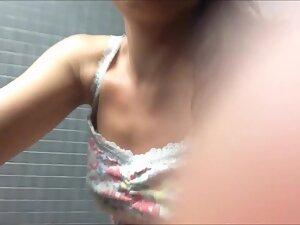 Funny girl shows she is sexy in the toilet Picture 3