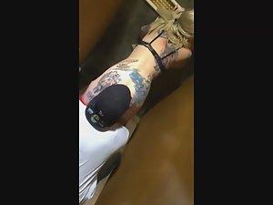 Black guy caught eating dancer's ass Picture 5