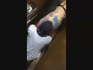 Black guy caught eating dancer's ass Picture 6