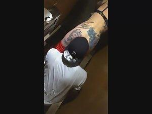 Black guy caught eating dancer's ass Picture 7