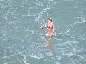 Sexy mermaid with big fake boobs Picture 2