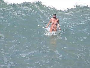 Sexy mermaid with big fake boobs Picture 3