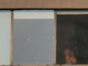 Peeping on busty woman getting a hug Picture 4