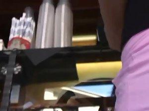 Tight ass and panties under her skirt Picture 4