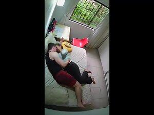 Cuddling and wild fuck caught by hidden camera Picture 2