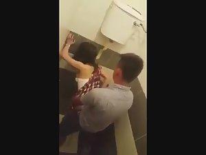 Voyeur ruins sex in public toilet Picture 8
