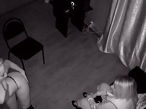 Spying how lesbian woman gets horny for blonde stripper Picture 6