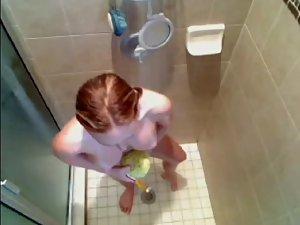 Aerial view of a showering girl Picture 6