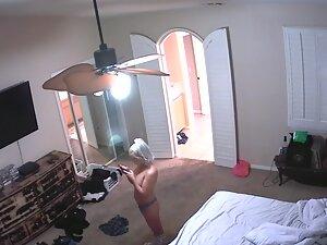Peeping on half naked girl making hot selfies Picture 8