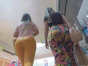 Two friends with big butts got followed by voyeur Picture 2