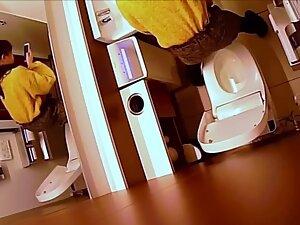 Hidden cam caught her finger pussy in a restroom Picture 7