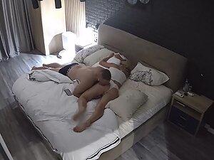 Spying on fun and fuck time with hot blonde in bedroom Picture 1