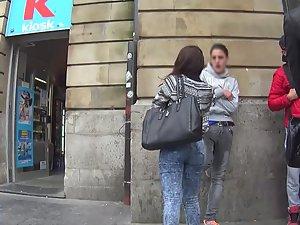 Feisty teen girl with friends Picture 5