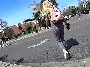 Long walk behind very hot ass with a wedgie Picture 2