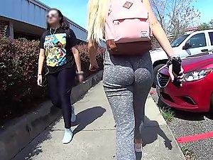 Long walk behind very hot ass with a wedgie Picture 3