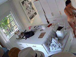 Spying on hot girls getting naked in front of sugar daddy Picture 3