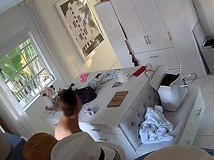 Spying on hot girls getting naked in front of sugar daddy Picture 4