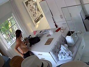 Spying on hot girls getting naked in front of sugar daddy Picture 5