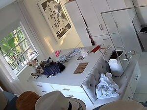 Spying on hot girls getting naked in front of sugar daddy Picture 8