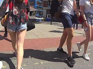 Ass cheeks halfway out of cutoff shorts Picture 3