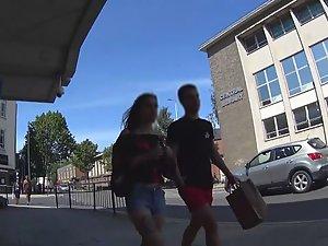 Ass cheeks halfway out of cutoff shorts Picture 8