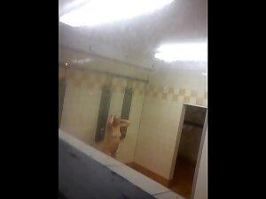 Peeping on nude ladies in female locker room Picture 3