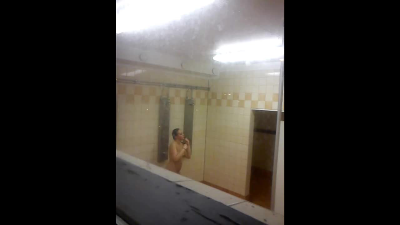 Peeping on nude ladies in female locker room