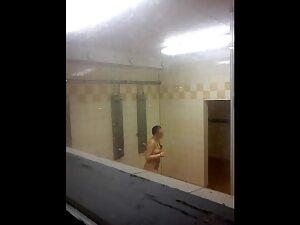 Peeping on nude ladies in female locker room Picture 6