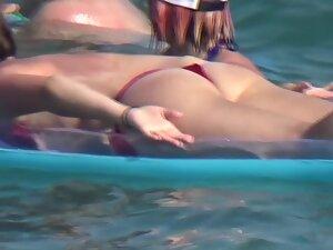 Her ass looks seductive while she floats on water Picture 6