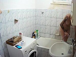 Wild girl caught by hidden camera while showering Picture 6
