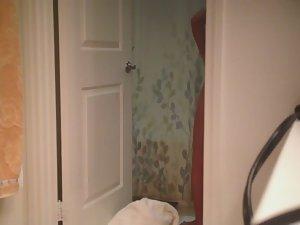 Petite sister undresses on hidden cam Picture 3