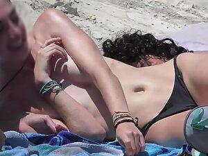 Skinny girl with unique hairstyle and tiny tits in topless Picture 6