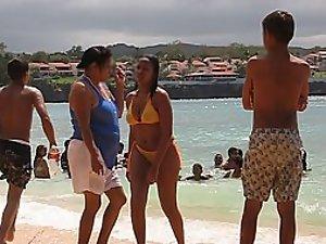 Eye candy black girl on the beach